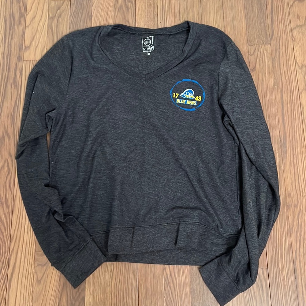 Udel blue hens v neck sweater